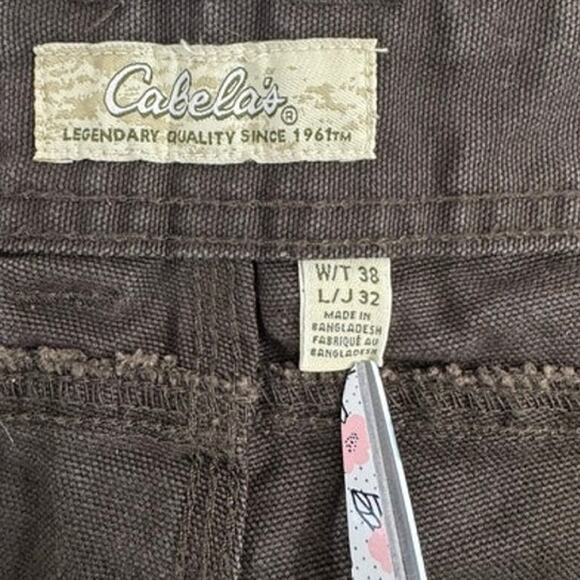 "CABELA'S" Heavy Duty, Cargo, Work Pants,Size 38x32, 100% Cotton,Construction, - Picture 3 of 9